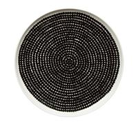 Marimekko Räsymatto plate black white