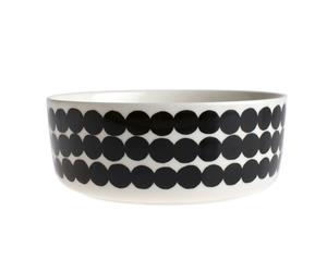 Marimekko Räsymatto serving bowl 1.5 l black-white