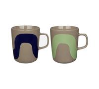 Marimekko Seireeni mug 25 cl 2 pack Terra-dark blue-mint