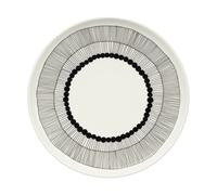 Marimekko Siirtolapuutarha plate Ø 25 cm White-black