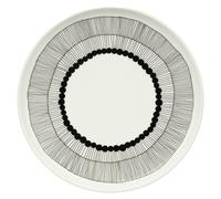 Marimekko - Siirtolapuutarha Plate 25 cm, Black / White - Black