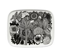 Marimekko Siirtolapuutarha saucer 15x12 cm black-white (Finland 100 years)