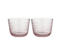 Marimekko Syksy drinking glass 2 dl 2-pack Mauve