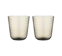 Marimekko Syksy tumbler glass 36 cl 2-pack Brown