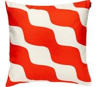 Marimekko - Taifuuni Cushion Cover 50x50 cm, Off-White / Orange Red - Off-White