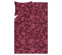 Marimekko - Tiara Sateen Bed Set 150x210 + 50x60 cm, Pink/Burgundy - Pink