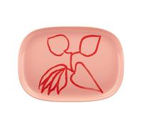 Marimekko Ukonhattu serving dish 23x32 cm Salmon red-tomato red