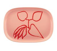 Marimekko - Ukonhattu Serving Dish Salmon Red, 23x32 cm - Tomato Red