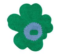 Marimekko - Unikko Bath Rug 73X74 cm, Green / Light Blue - Green