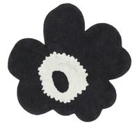 Marimekko - Unikko Bath Rug 73X74 cm, Off-white/Charcoal - Offwhite