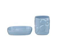 Marimekko Unikko bathroom set 2 pieces Blue
