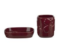 Marimekko Unikko bathroom set 2 pieces Burgundy