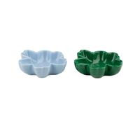 Marimekko - Unikko Bowl 11 cm 2-pack, Green / It Blue - Green