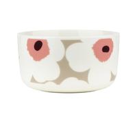 Marimekko Unikko bowl 5 dl White-clay-powder-dark wine