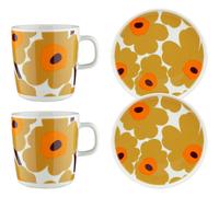 Marimekko - Unikko Breakfast Set 4-pack - Cream