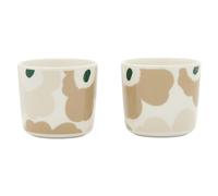 Marimekko - Unikko Cup 20 cl 2-pack, Light Sand - White