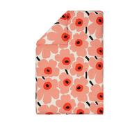 Marimekko Unikko duvet cover 150x210 cm Off white-coral-orange red-charcoal