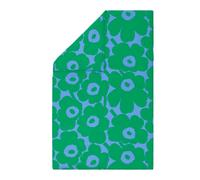 Marimekko - Unikko Duvet Cover 210x150 cm, Green / It Blue - Green