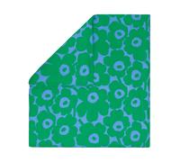 Marimekko - Unikko Duvet Cover 240x220 cm, Green / It Blue - Green
