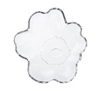 Marimekko Unikko glass plate Ø13 cm Clear