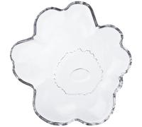 Marimekko - Unikko Glass Plate 13 cm, Clear - Clear