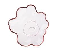 Marimekko Unikko glass plate Ø13 cm Pink