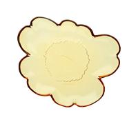 Marimekko Unikko glass plate 20 cm Amber