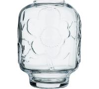Marimekko Unikko glass vase Clear, 18 cm