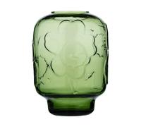 Marimekko Unikko glass vase Olive, 18 cm