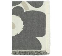 Marimekko - Unikko Jacquard Plaid 150x220 cm, Charcoal / Off-white / Sand - Sand