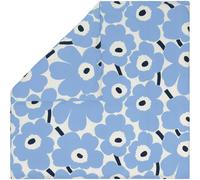 Marimekko - Unikko Jersey Duvet Cover 240x220 cm, Off-white / Light Blue / Navy - Off-White