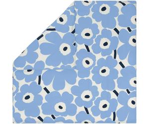 Marimekko - Unikko Jersey Duvet Cover 240x220 cm, Off-white / Light Blue / Navy - Off-White