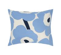 Marimekko Unikko jersey pillowcase Off white, light blue, navy, 50x60 cm