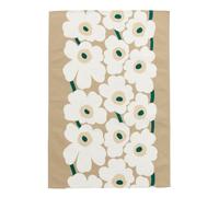 Marimekko - Unikko Kitchen Towel 43X70 cm, Sand / Emerald - Sand