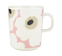 Marimekko Unikko mug 25 cl Off white-pink-sand-charcoal