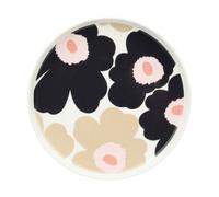 Marimekko Unikko plate 20 cm Off white-charcoal-sand-pink