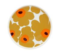 Marimekko Unikko plate 20 cm White-caramel-warm orange