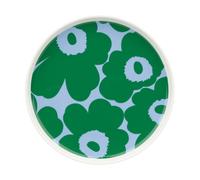 Marimekko Unikko plate 20 cm White-green-light blue