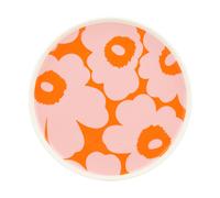 Marimekko Unikko plate 20 cm White-pink-orange