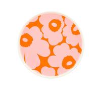 Marimekko - Unikko Plate 20 cm, White / Pink / Orange - White