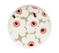 Marimekko Unikko plate Ø25 cm White-clay-powder-dark wine