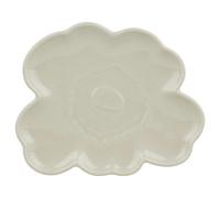Marimekko - Unikko Shape Plate 19 cm, Stoneware - White