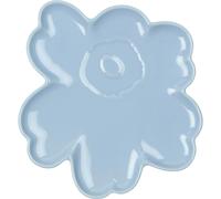 Marimekko - Unikko Shape Plate 20 cm, Light Blue - Light blue