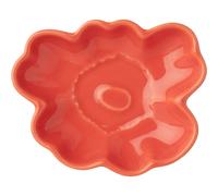 Marimekko - Unikko Shape Plate 9,5 cm, Orange Red - Orange Red
