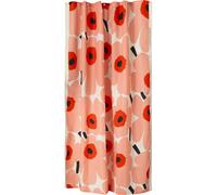 Marimekko - Unikko Shower Curtain 180x200 cm, Coral / Charcoal - Coral