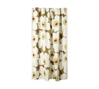 Marimekko Unikko shower curtain Green umber-cream