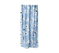 Marimekko Unikko shower curtain Off white, light blue, navy, 180x200 cm