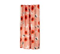 Marimekko Unikko shower curtain Offwhite-coral-red-charcoal