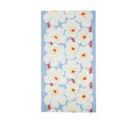 Marimekko Unikko tablecloth Light blue-off white-melon-orange red, 135x250 cm