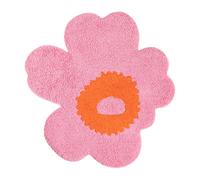 Marimekko - Unikko Terry Bath Rug 73X74 cm, Pink / Orange - Pink